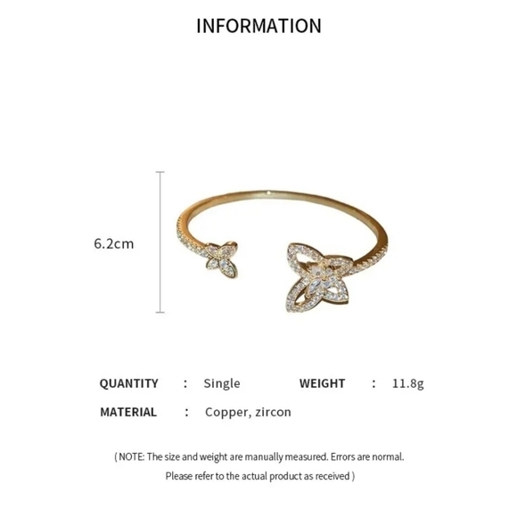 butterfly open bracelet - Picture 2 of 4